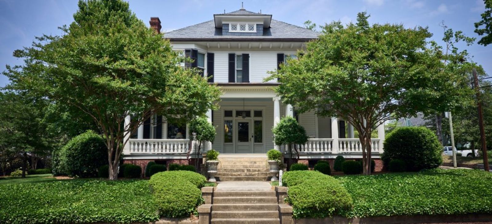 Contact Us: Cannon Charitable Interests. Front view of historic home being used as the office